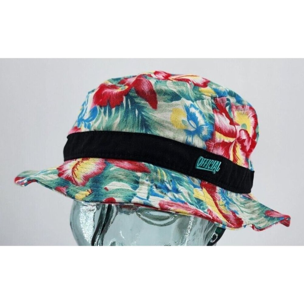 NWT Official Crown Of Laurel Bucket Hats Hawaiian Floral Beach Size L/XL